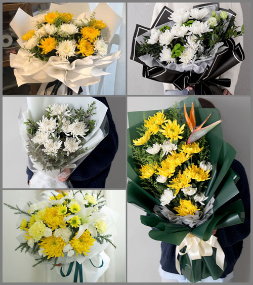 云南昆明安宁市禄脿镇白事花束代送